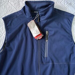 33,000ft Men's Softshell Vest - Navy Blue - NWT - Size L - 10k Waterproof